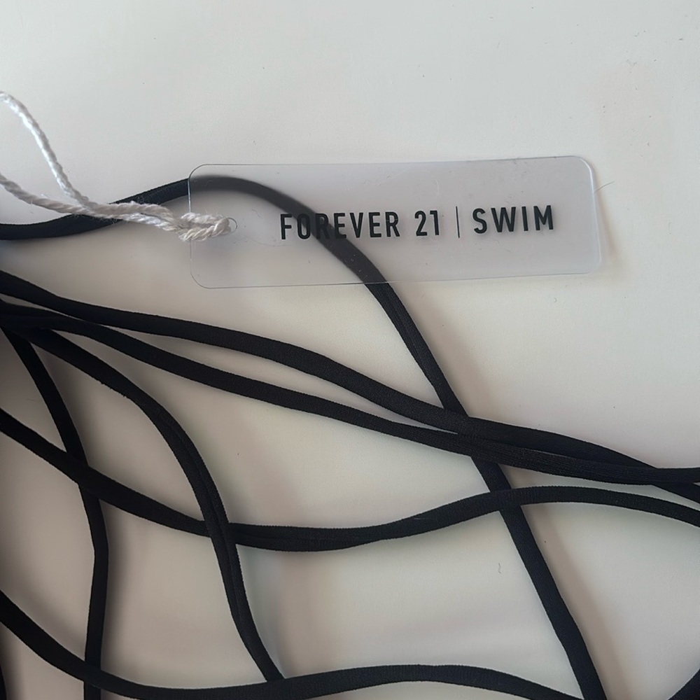Forever 21 Black Fringe Swimwear Top - Picture 4 of 6